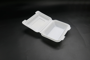 Boîte à lunch à emporter en plastique à clapet pour repas à emporter