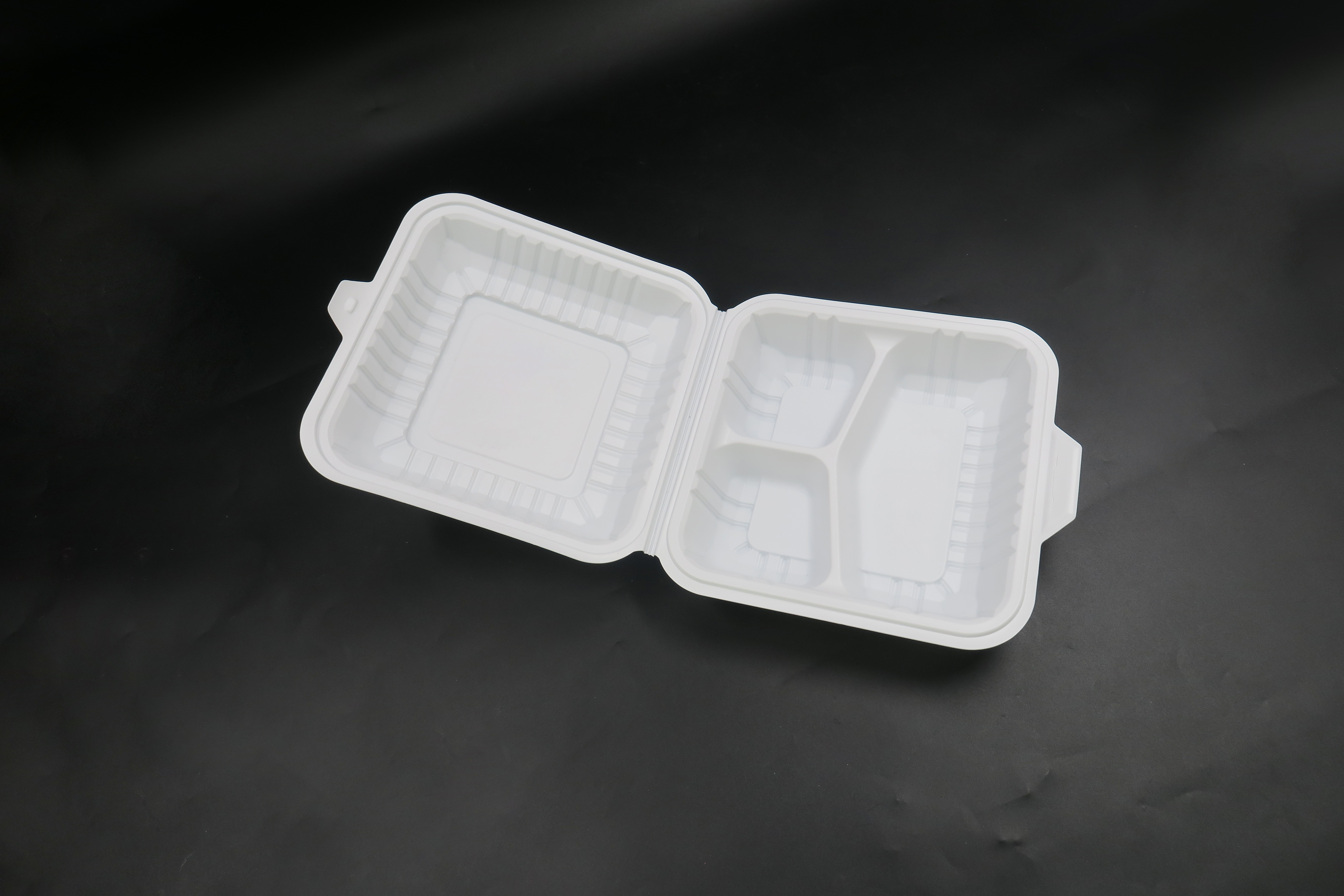 Boîte à lunch compostable Bioleader Boîte à lunch jetable compostable à clapet en fécule de maïs