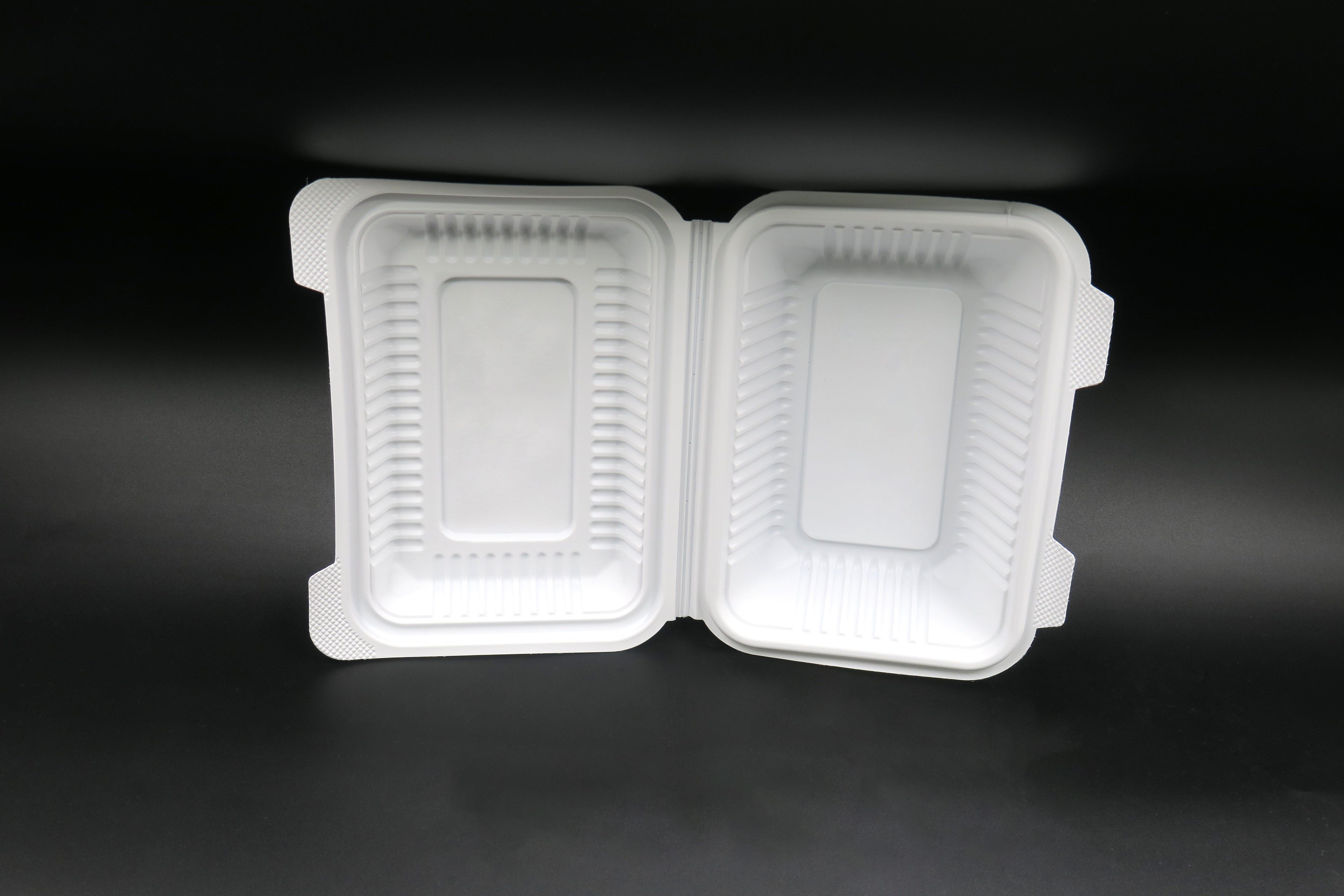 Boîte à lunch à emporter en plastique à clapet pour repas à emporter
