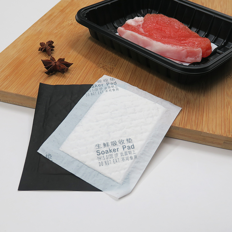 Papier de viande de tampon de plateau d'emballage pour les fruits de mer et la viande 