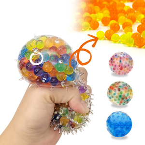 Gel de sol en cristal Balle anti-stress Perles d'eau Jouets fusionnés Balles anti-stress Perles d'eau