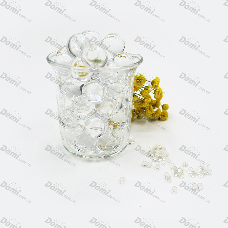 Perles d'eau en polymère transparent pour perles de décoration et de plantation